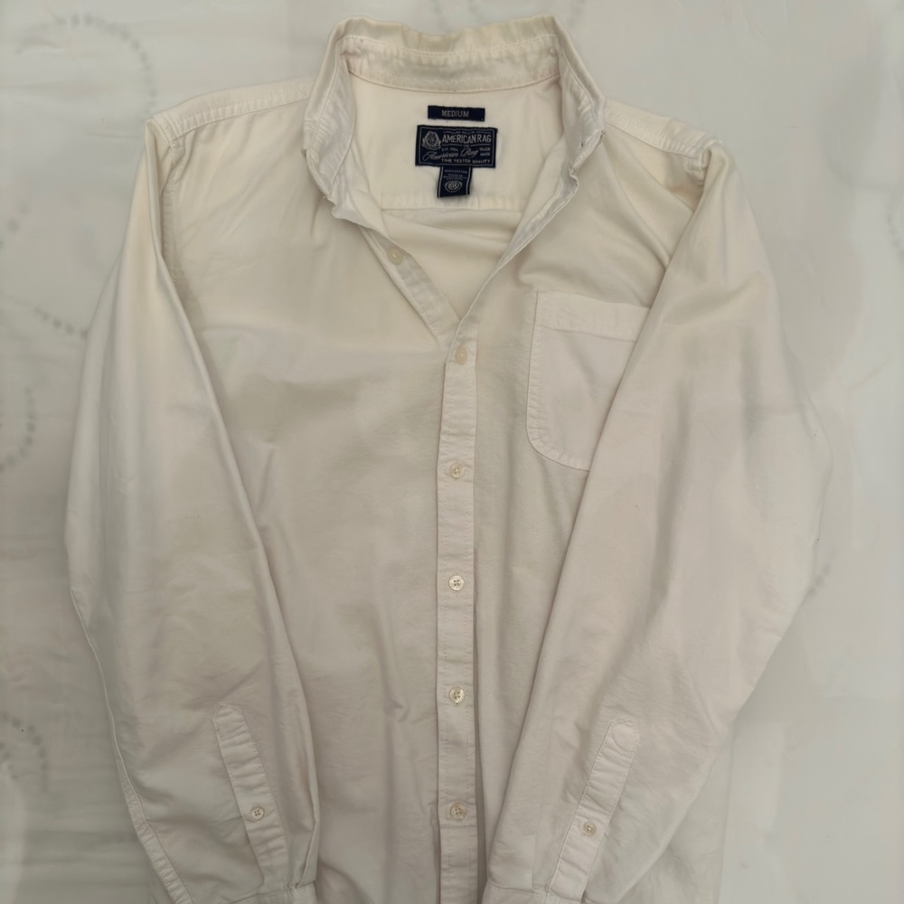 Men’s M White Button Up